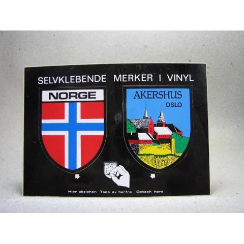 Flerbild med avtagbara märken Selvklebende vinylmärken OSLO Äldre Oskrivit
