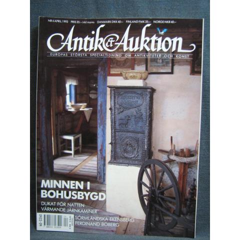 Antik & Auktion Nr. 4 April 1993 / Med olika intressanta artiklar och bilder