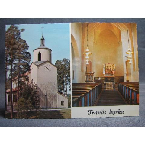 Vykort oskrivet Tranås kyrka Flerbild