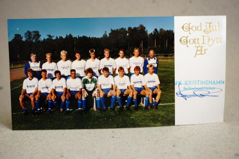 IFK Kristinehamn Fotbollssektionen Foto uppställning inför julkortet