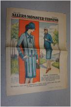 Allers Mönster tidning Nr 7 1927 Kulturhistorisk tidning med Mode Nostalgi Art Deco Vintage Nostalgi Kult