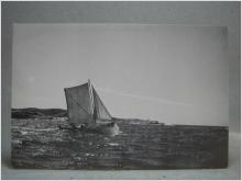 Allmogebåt vid Gullholmen Oskrivet gammalt vykort