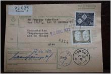 Poststämplat  adresskort med  frimärken - Bromma 11 - Torsby