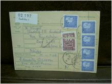 Paketavi med 6 st stämplade frimärken - 1962 - Ludvika 1 till Munkfors