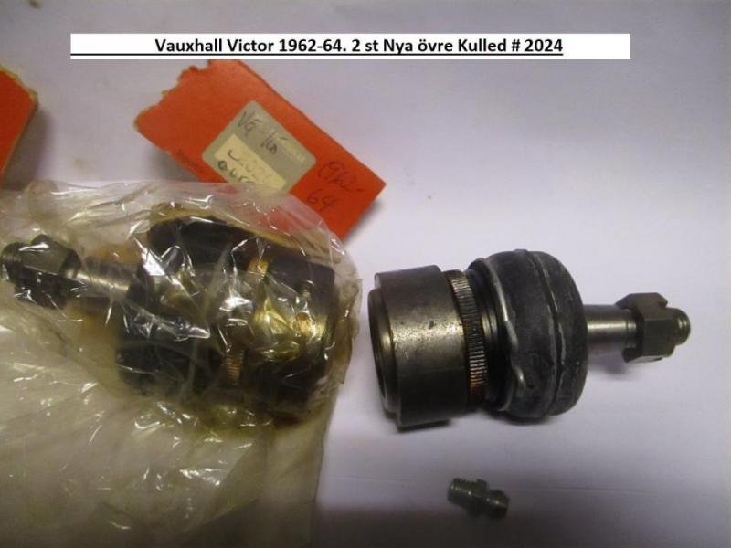Vauxhall Victor 1962-64. 2 st Nya övre Kulled # 2024