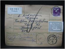 Adresskort med stämplade frimärken - 1962 - Töreboda till Munkfors