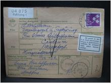 Adresskort med stämplade frimärken - 1962 - Falköping till Munkfors