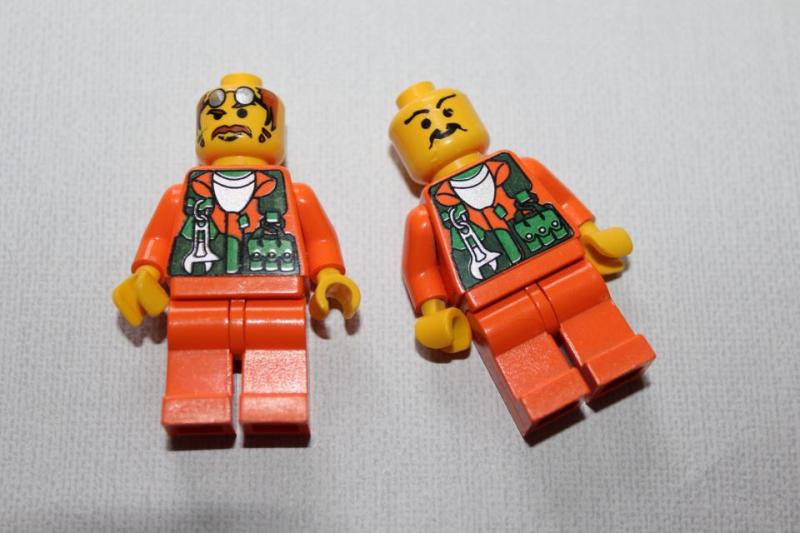 LEGO gubbe gubbar 2 st orange skiftnyckel