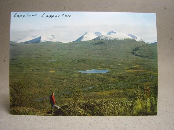 Äldre vykort - Lapporten - Lappland 1962