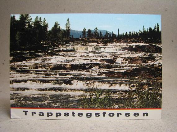 Äldre vykort - Trappstegsforsen Ångermanälven Lappland