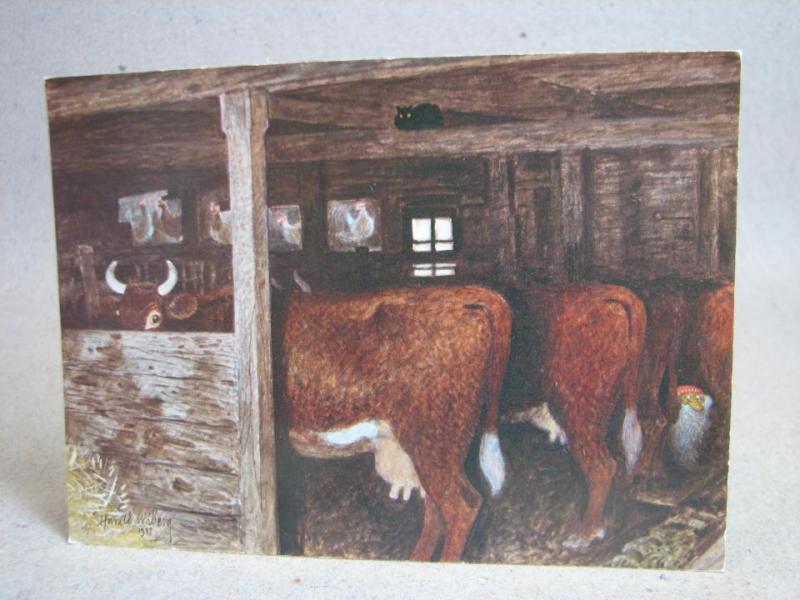 Kor o Katt - I Ladugården - Motivet från Harald Wiberg