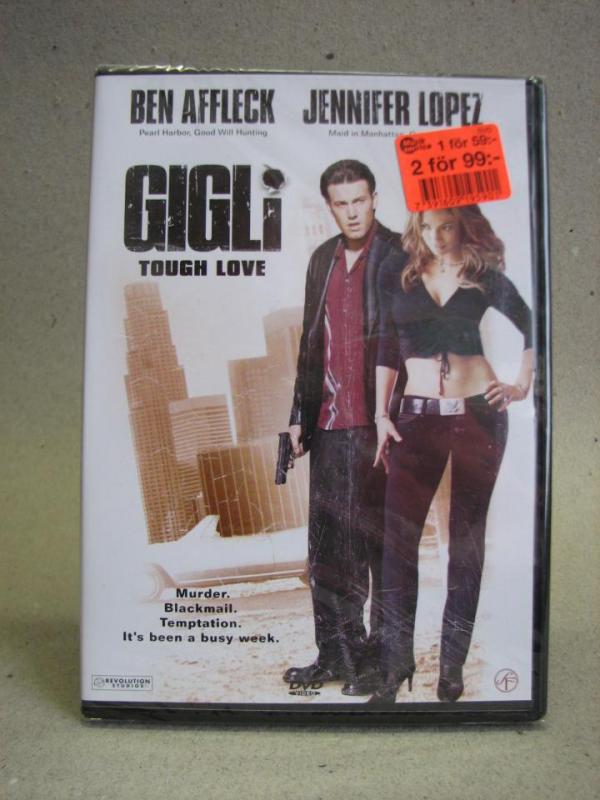  DVD Film - Gigli Tough Love - Actionkomedi - oöppnad förpackning