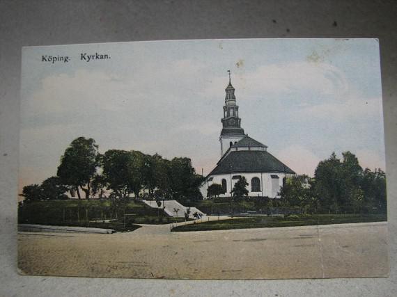 Antikt brefkort - Köping 1907