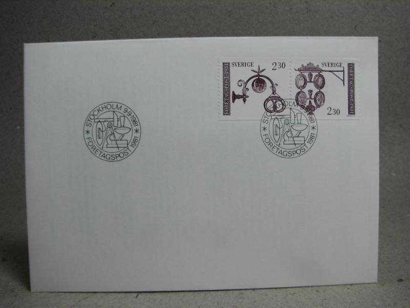 FDC Företagspost 9/9 1981 / 2 frimärken och med fina stämplar