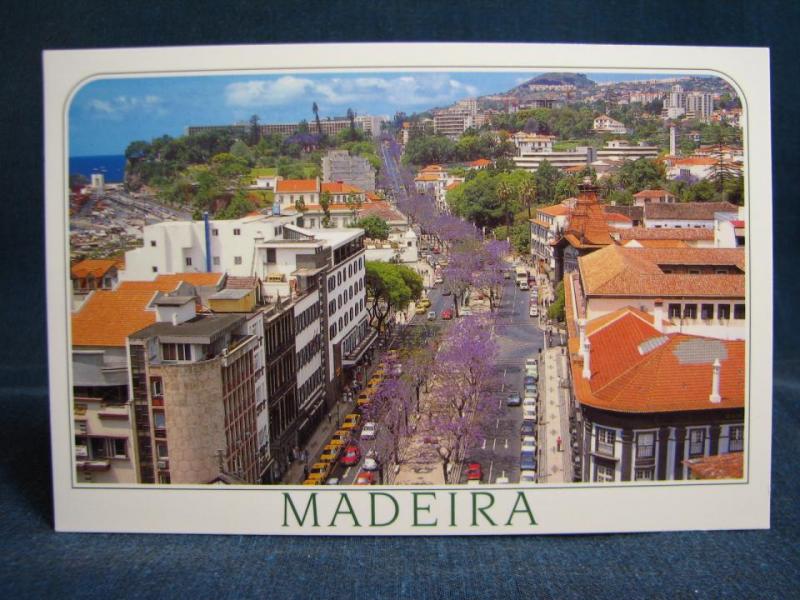 Vykort - Centrum i Funchal - Madeira