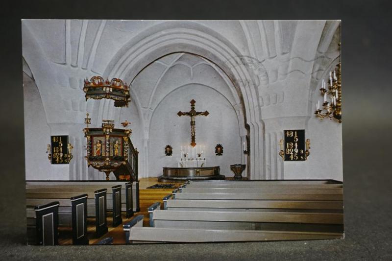 Ullånger kyrka - äldre vykort  -  Härnösands Stift