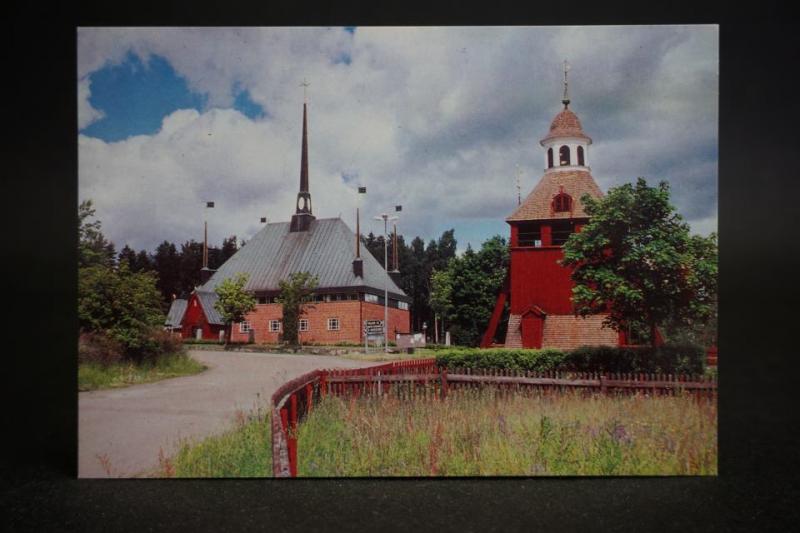 Aspeboda kyrkan - Västerås Stift - 2 äldre vykort