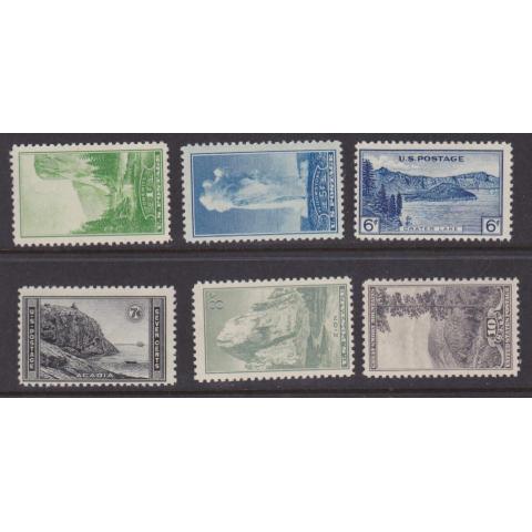 USA, M 364-73 nationalparker 1934, postfriskt