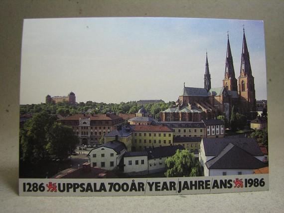 Äldre vykort - Uppsala 700 År 1986