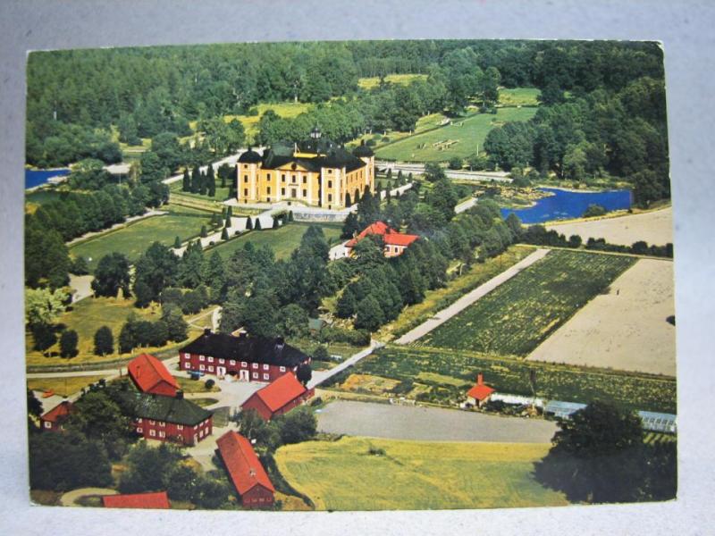 Vykort - Flygvy över Strömsholms Slott 1982