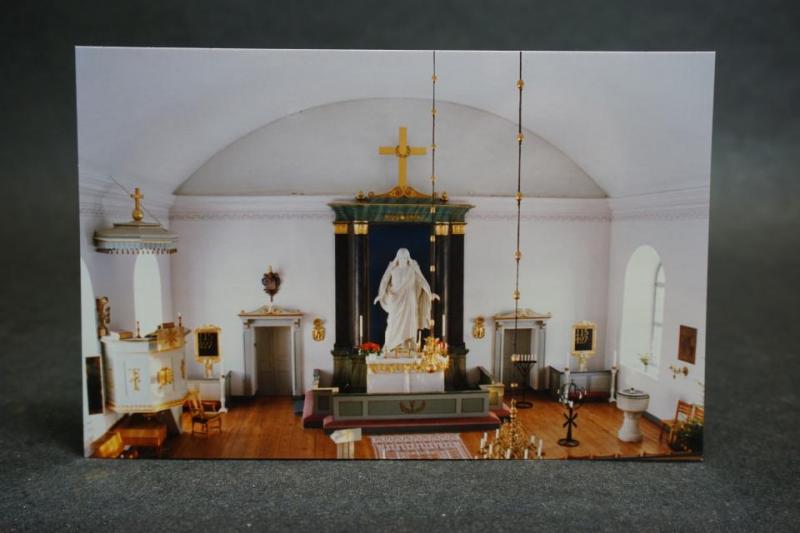Hagby kyrka - Uppsala Stift //  1 äldre vykort