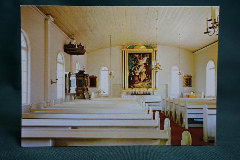 Trehörna kyrka - Linköpings Stift //  1 äldre vykort