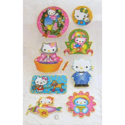 6 ark med Hello Kitty-stickers! + Bonus
