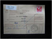 Adresskort med stämplade frimärken - 1964 - Falkenberg till Munkfors