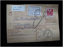 Adresskort med stämplade frimärken - 1964 - Överlida till Munkfors