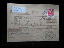 Adresskort med stämplat frimärke - 1964 - Stockholm till Munkfors