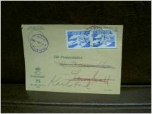 Paketavi med stämplade frimärken - 1962 -  Karlstad 1 till Karlstad 1