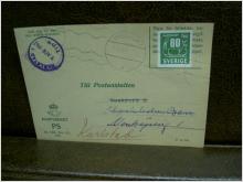Paketavi med stämplade frimärken - 1962 -  Stockholm 3 till Karlstad 1
