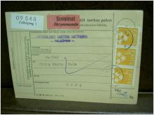 Skrymmande + Paketavi med stämplade frimärken - 1961 - Falköping 1 till Deje  