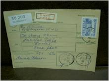 Ilpaket + Paketavi med stämplade frimärken - 1962 - Stockholm 5 till Tolita