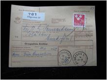 Adresskort med stämplat frimärke - 1964 - Hägersten till Munkfors