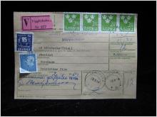 Adresskort med stämplade frimärken - 1964 - Viggbyholm till Forshaga