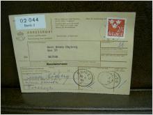 Paketavi med stämplade frimärken - 1965 - Borås 2 till Skived
