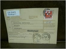 Paketavi med stämplade frimärken - 1965 - Bandhagen 4 till Lundsberg