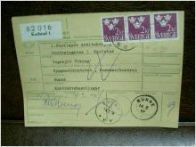 Paketavi med stämplade frimärken - 1964 - Karlstad 18 till Sunne