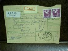 Paketavi med stämplade frimärken + Ilpaket - 1964 - Göteborg 3 till Sunne