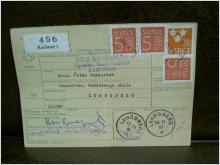 Paketavi med stämplade frimärken - 1965 - Karlstad 3 till Lindesberg