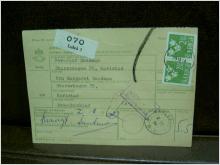 Paketavi med stämplade frimärken - 1964 - Luleå 3 till Karlstad