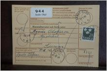 Frimärke  på adresskort - stämplat 1963 - Sankt Olof - Sunne