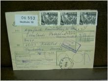 Paketavi med 6 st stämplade frimärken - 1972 - Stockholm 10 till Karlstad 1