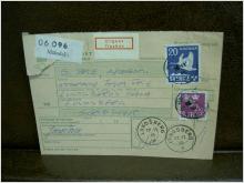Ilpaket + Paketavi med stämplade frimärken - 1965 - Mölndal 1 till Lundsberg