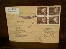Paketavi med stämplade frimärken - 1964 - Stockholm 48 till Sunne