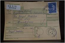 Frimärke  på adresskort - stämplat 1963 -  Jakobsberg - Munkfors 