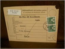 Paketavi med stämplade frimärken - 1961 - Insjön till Deje