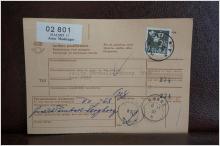 Frimärke  på adresskort - stämplat 1963 - Malmö 17 - Sunne 