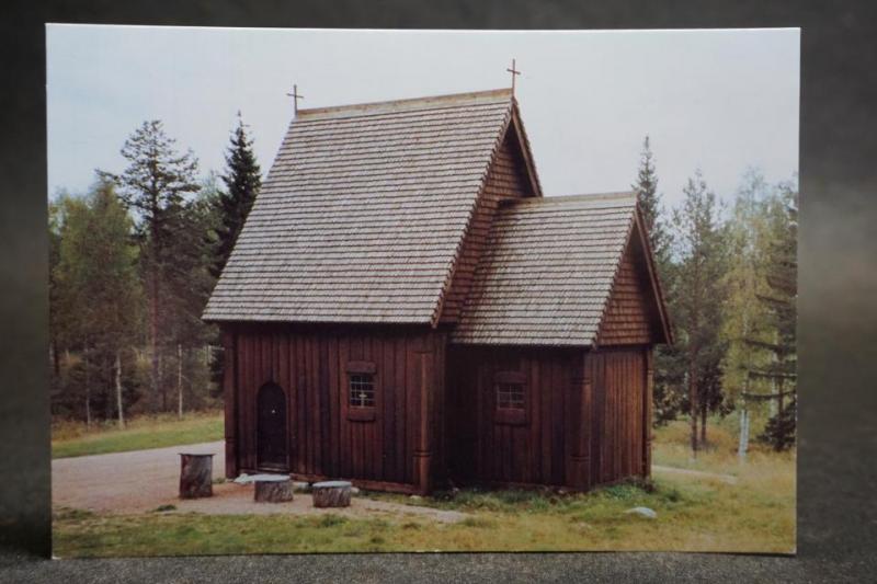 Kårböle stavkyrka - Uppsala Stift //  2 äldre vykort